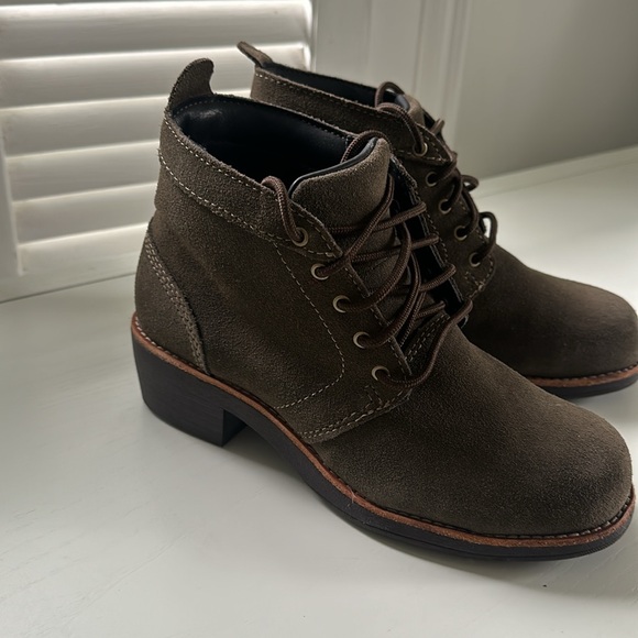 Worx -Red Wing Steel Toe Work Suede Green Boot 5.5 - Picture 2 of 7